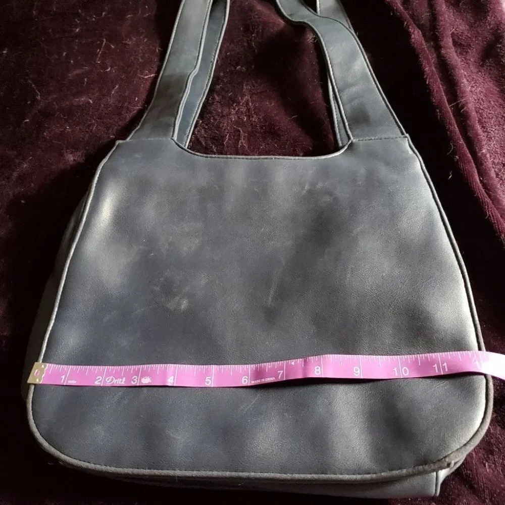 NWTs ~ Jennifer Moore Vegan Navy Blue Satchel 💙 - Picture 3 of 6